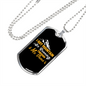 Camper Necklace I Got Mountain Necklace Stainless Steel or 18k Gold Dog Tag 24" Chain-Express Your Love Gifts
