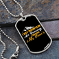 Camper Necklace I Got Mountain Necklace Stainless Steel or 18k Gold Dog Tag 24" Chain-Express Your Love Gifts