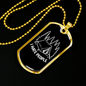 Camper Necklace I Hate People Necklace Stainless Steel or 18k Gold Dog Tag 24" Chain-Express Your Love Gifts