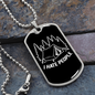 Camper Necklace I Hate People Necklace Stainless Steel or 18k Gold Dog Tag 24" Chain-Express Your Love Gifts