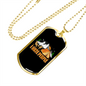 Camper Necklace I Hate People Orange Necklace Stainless Steel or 18k Gold Dog Tag 24" Chain-Express Your Love Gifts