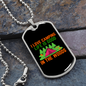 Camper Necklace I Love Camping in The Woods Necklace Stainless Steel or 18k Gold Dog Tag 24" Chain-Express Your Love Gifts