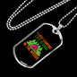 Camper Necklace I Love Camping in The Woods Necklace Stainless Steel or 18k Gold Dog Tag 24" Chain-Express Your Love Gifts