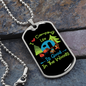 Camper Necklace I Love Camping Necklace Stainless Steel or 18k Gold Dog Tag 24" Chain-Express Your Love Gifts