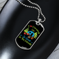 Camper Necklace I Love Camping Necklace Stainless Steel or 18k Gold Dog Tag 24" Chain-Express Your Love Gifts