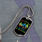 Camper Necklace I Love Camping Necklace Stainless Steel or 18k Gold Dog Tag 24" Chain-Express Your Love Gifts