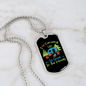 Camper Necklace I Love Camping Necklace Stainless Steel or 18k Gold Dog Tag 24" Chain-Express Your Love Gifts