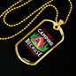 Camper Necklace I Love Camping Pink Necklace Stainless Steel or 18k Gold Dog Tag 24" Chain-Express Your Love Gifts