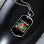 Camper Necklace I Love Camping Pink Necklace Stainless Steel or 18k Gold Dog Tag 24" Chain-Express Your Love Gifts