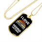 Camper Necklace I Love Outside Necklace Stainless Steel or 18k Gold Dog Tag 24" Chain-Express Your Love Gifts