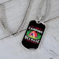 Camper Necklace I Love People Necklace Stainless Steel or 18k Gold Dog Tag 24" Chain-Express Your Love Gifts