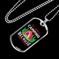 Camper Necklace I Love People Necklace Stainless Steel or 18k Gold Dog Tag 24" Chain-Express Your Love Gifts