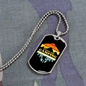 Camper Necklace I Love You Camping Necklace Stainless Steel or 18k Gold Dog Tag 24" Chain-Express Your Love Gifts