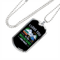 Camper Necklace I Love You Necklace Stainless Steel or 18k Gold Dog Tag 24" Chain-Express Your Love Gifts
