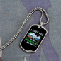 Camper Necklace I Love You Necklace Stainless Steel or 18k Gold Dog Tag 24" Chain-Express Your Love Gifts