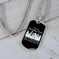 Camper Necklace I'm a Camping Dad Necklace Stainless Steel or 18k Gold Dog Tag 24" Chain-Express Your Love Gifts
