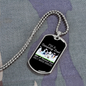 Camper Necklace I'm a Camping Dad Necklace Stainless Steel or 18k Gold Dog Tag 24" Chain-Express Your Love Gifts