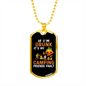 Camper Necklace I'm Drunk Camping Necklace Stainless Steel or 18k Gold Dog Tag 24" Chain-Express Your Love Gifts