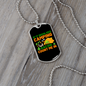 Camper Necklace I'm In Camping Bacon Necklace Stainless Steel or 18k Gold Dog Tag 24" Chain-Express Your Love Gifts