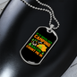 Camper Necklace I'm In Camping Bacon Necklace Stainless Steel or 18k Gold Dog Tag 24" Chain-Express Your Love Gifts