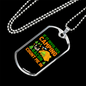 Camper Necklace I'm In Camping Bacon Necklace Stainless Steel or 18k Gold Dog Tag 24" Chain-Express Your Love Gifts