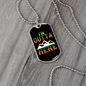 Camper Necklace I'm Outta Here Necklace Stainless Steel or 18k Gold Dog Tag 24" Chain-Express Your Love Gifts