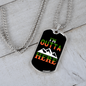 Camper Necklace I'm Outta Here Necklace Stainless Steel or 18k Gold Dog Tag 24" Chain-Express Your Love Gifts