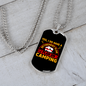 Camper Necklace I Plan on Camping Necklace Stainless Steel or 18k Gold Dog Tag 24" Chain-Express Your Love Gifts