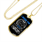 Camper Necklace I Rescue Fish Necklace Stainless Steel or 18k Gold Dog Tag 24" Chain-Express Your Love Gifts
