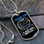 Camper Necklace I Rescue Fish Necklace Stainless Steel or 18k Gold Dog Tag 24" Chain-Express Your Love Gifts