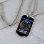 Camper Necklace I Rescue Fish Necklace Stainless Steel or 18k Gold Dog Tag 24" Chain-Express Your Love Gifts