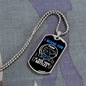 Camper Necklace I Rescue Fish Necklace Stainless Steel or 18k Gold Dog Tag 24" Chain-Express Your Love Gifts