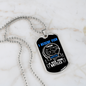 Camper Necklace I Rescue Fish Necklace Stainless Steel or 18k Gold Dog Tag 24" Chain-Express Your Love Gifts