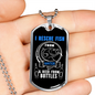 Camper Necklace I Rescue Fish Necklace Stainless Steel or 18k Gold Dog Tag 24" Chain-Express Your Love Gifts