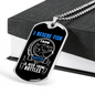 Camper Necklace I Rescue Fish Necklace Stainless Steel or 18k Gold Dog Tag 24" Chain-Express Your Love Gifts