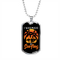 Camper Necklace I Was Made Necklace Stainless Steel or 18k Gold Dog Tag 24" Chain-Express Your Love Gifts