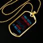 Camper Necklace I Was Social Distancing Necklace Stainless Steel or 18k Gold Dog Tag 24" Chain-Express Your Love Gifts