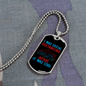 Camper Necklace I Was Social Distancing Necklace Stainless Steel or 18k Gold Dog Tag 24" Chain-Express Your Love Gifts