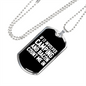 Camper Necklace If It Involves Camping Necklace Stainless Steel or 18k Gold Dog Tag 24" Chain-Express Your Love Gifts