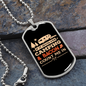 Camper Necklace If It Involves Necklace Stainless Steel or 18k Gold Dog Tag 24" Chain-Express Your Love Gifts