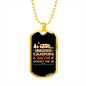 Camper Necklace If It Involves Necklace Stainless Steel or 18k Gold Dog Tag 24" Chain-Express Your Love Gifts
