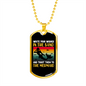 Camper Necklace In The Sand Necklace Stainless Steel or 18k Gold Dog Tag 24" Chain-Express Your Love Gifts