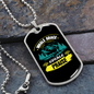 Camper Necklace Inhale Grace Exhale Praise Necklace Stainless Steel or 18k Gold Dog Tag 24" Chain-Express Your Love Gifts