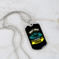 Camper Necklace Inhale Grace Exhale Praise Necklace Stainless Steel or 18k Gold Dog Tag 24" Chain-Express Your Love Gifts