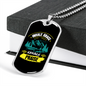 Camper Necklace Inhale Grace Exhale Praise Necklace Stainless Steel or 18k Gold Dog Tag 24" Chain-Express Your Love Gifts