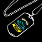 Camper Necklace Inhale Grace Exhale Praise Necklace Stainless Steel or 18k Gold Dog Tag 24" Chain-Express Your Love Gifts