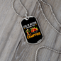 Camper Necklace Is Better Campfire Necklace Stainless Steel or 18k Gold Dog Tag 24" Chain-Express Your Love Gifts