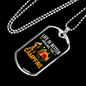 Camper Necklace Is Better Campfire Necklace Stainless Steel or 18k Gold Dog Tag 24" Chain-Express Your Love Gifts