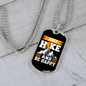Camper Necklace Just Hike and Be Happy Necklace Stainless Steel or 18k Gold Dog Tag 24" Chain-Express Your Love Gifts
