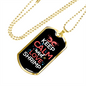 Camper Necklace Keep Calm Love Necklace Stainless Steel or 18k Gold Dog Tag 24" Chain-Express Your Love Gifts